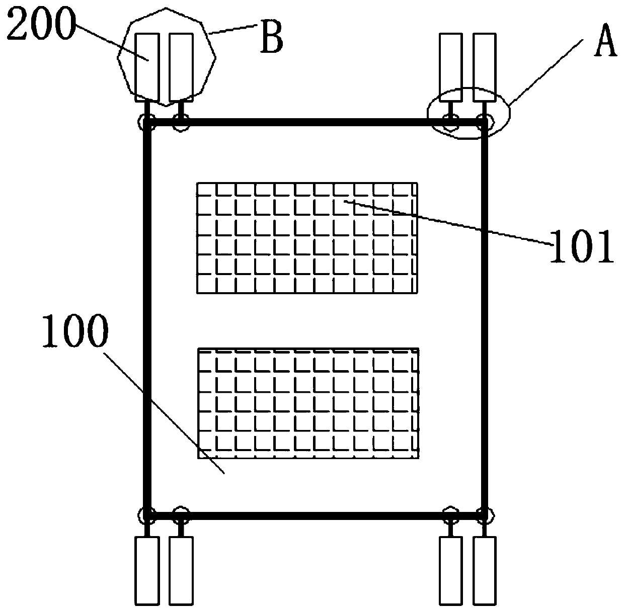 Overhang self-adaptive anchoring system