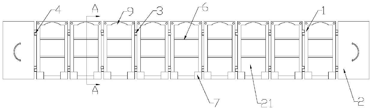 Folding dyeing frame, horizontal incubation box and using method