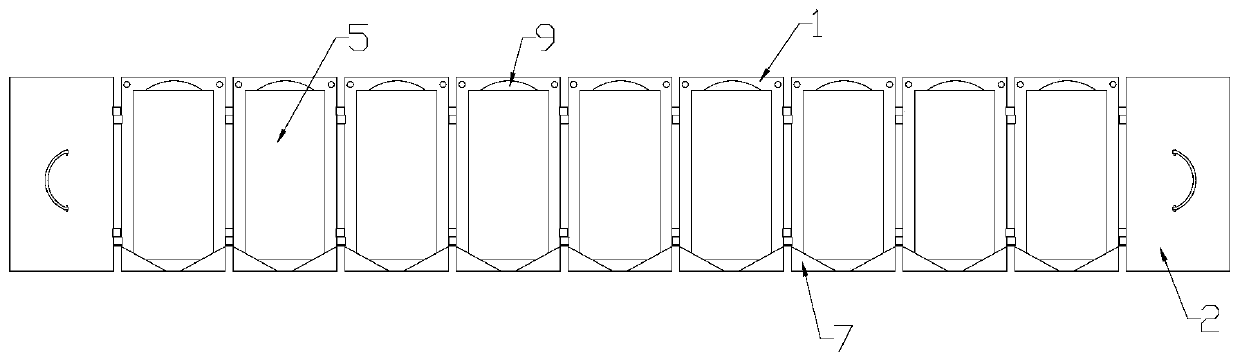 Folding dyeing frame, horizontal incubation box and using method