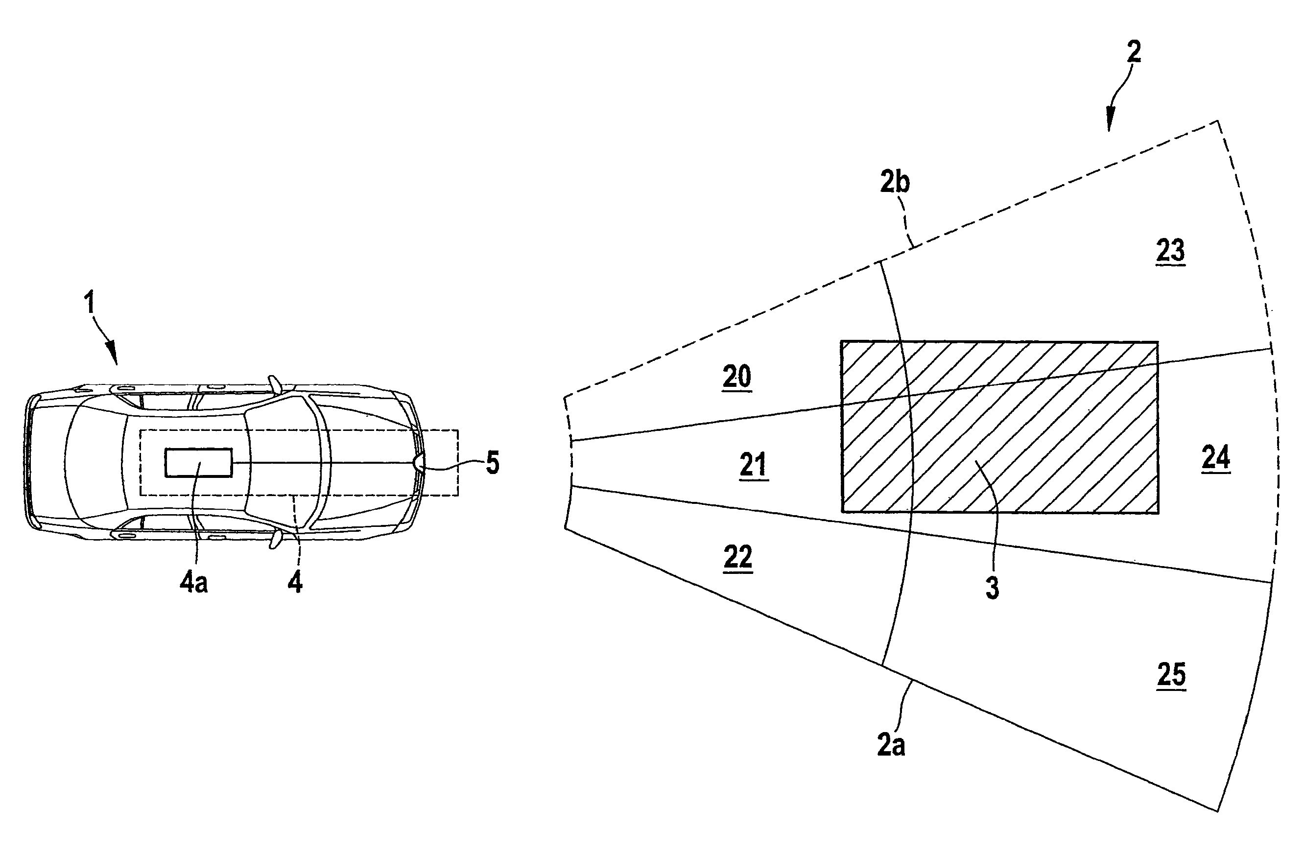 Method for determining free spaces in the vicinity of a motor vehicle, in particular in the vicinity relevant to the vehicle operation