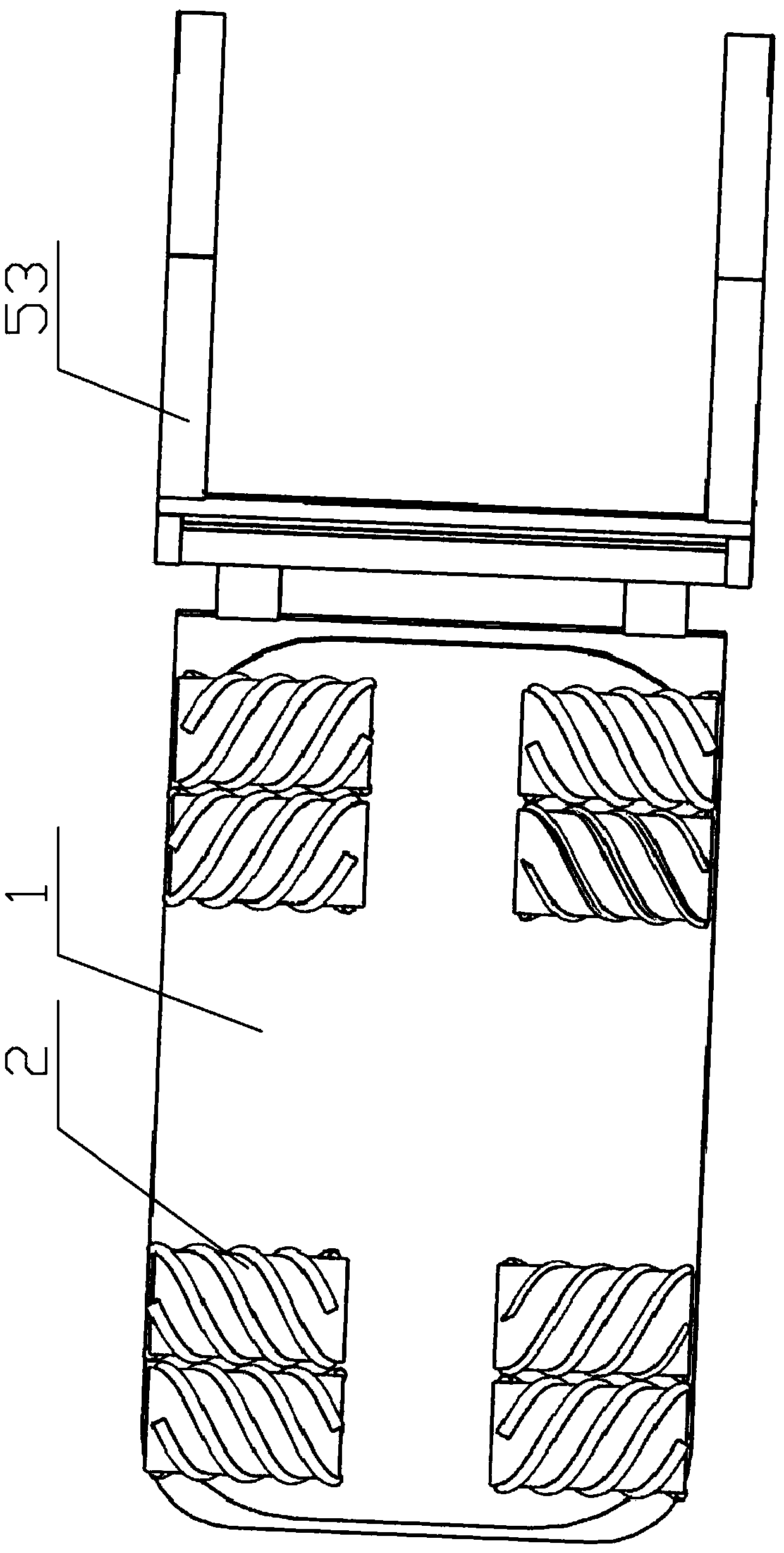 A method of using a logistics code fetching vehicle suitable for freight containers