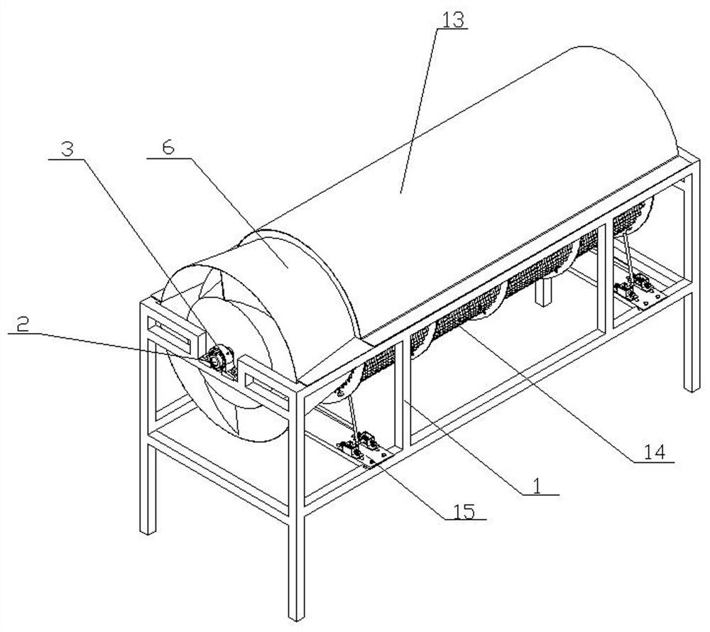 A double-flexible millet threshing device