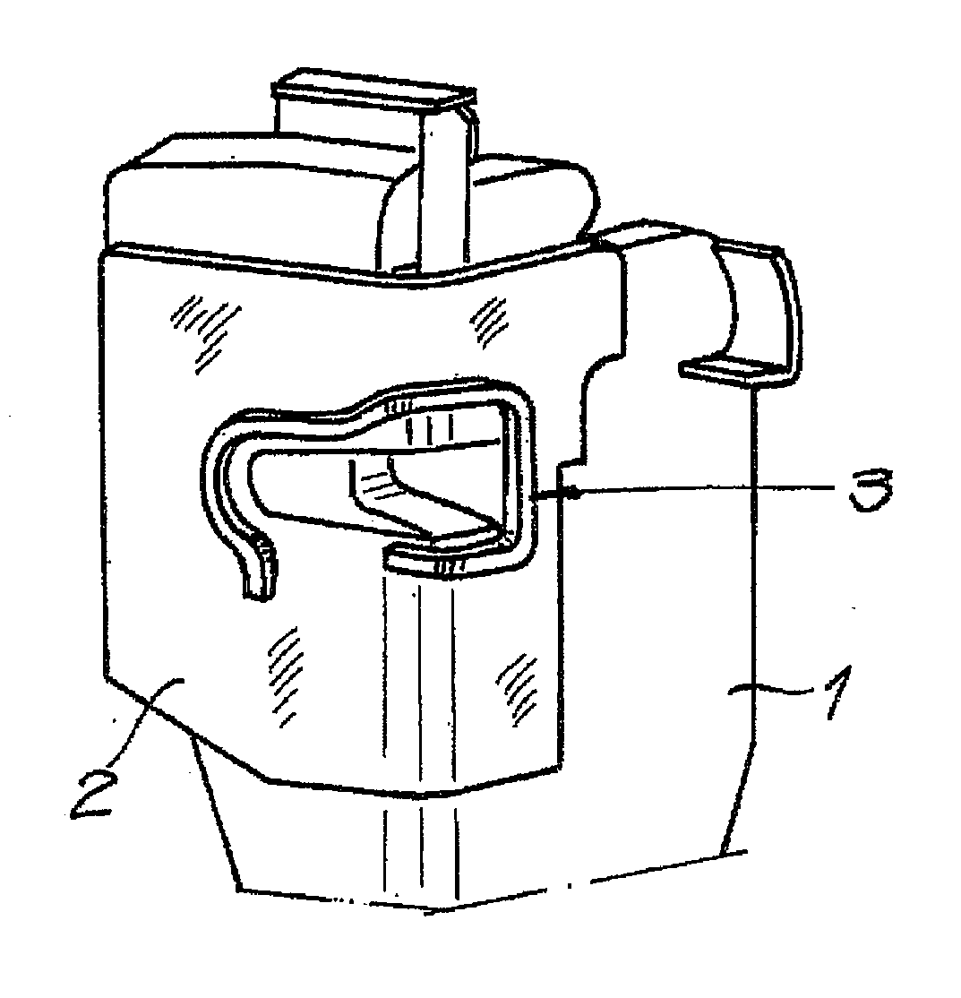 Method and device for applying a seal to a surface of a device housing for a motor vehicle