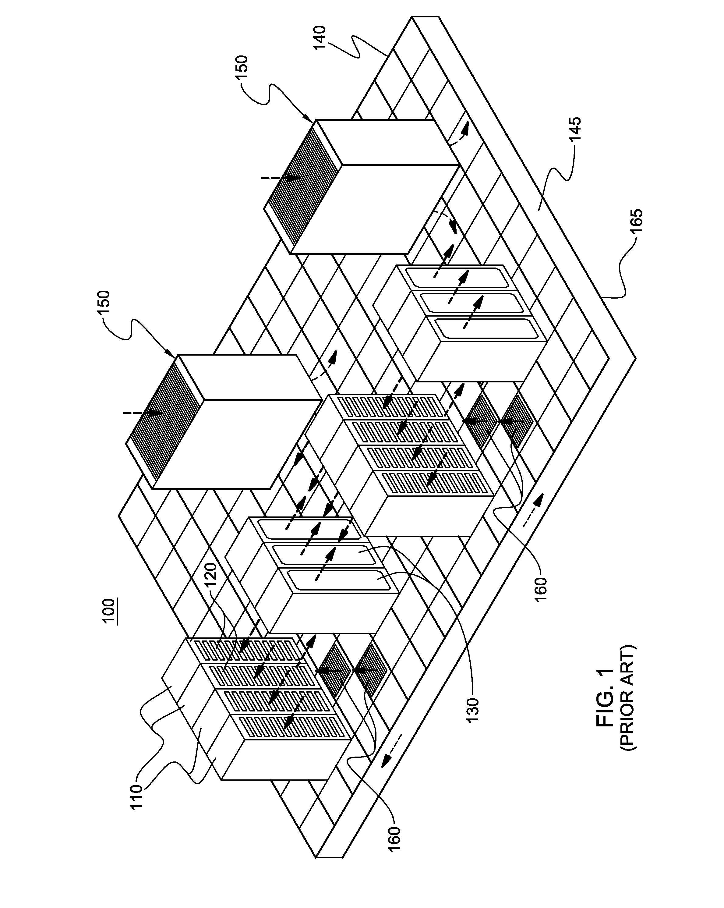 Heat exchanger door for an electronics rack