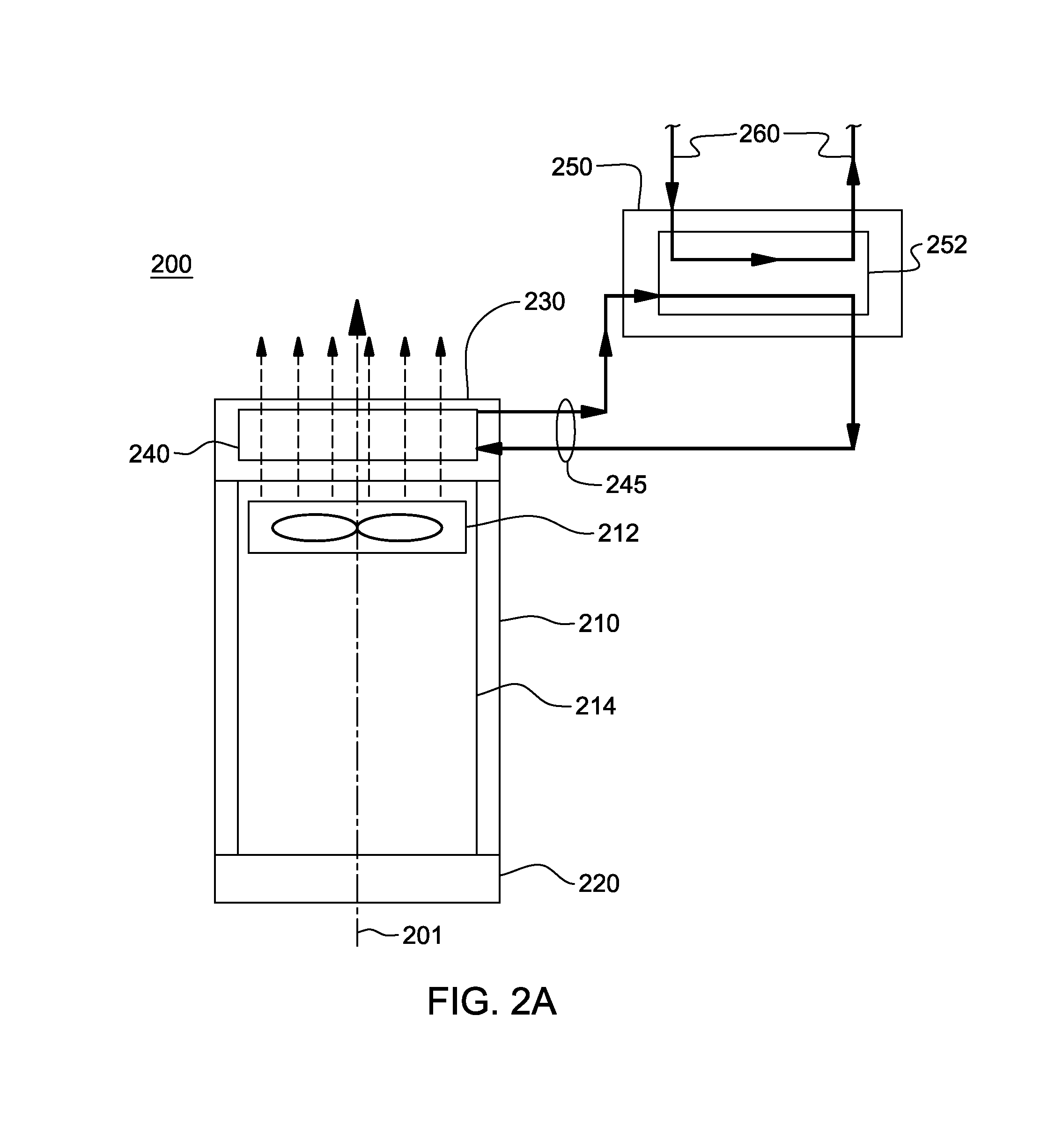 Heat exchanger door for an electronics rack