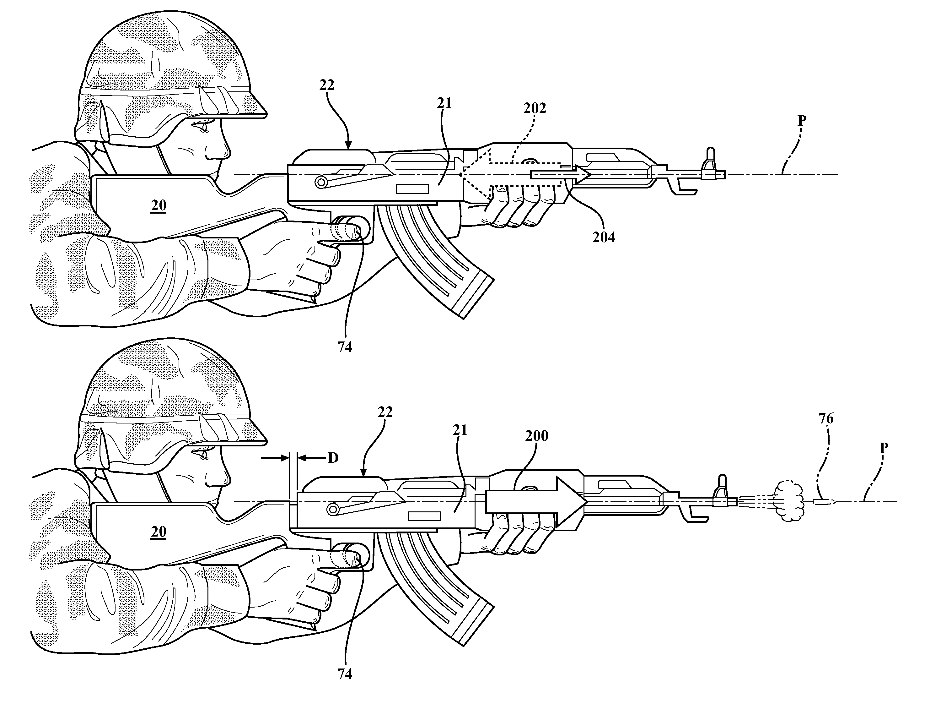 Method of shooting a semi-automatic firearm