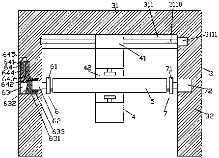 A steel pipe surface polishing device