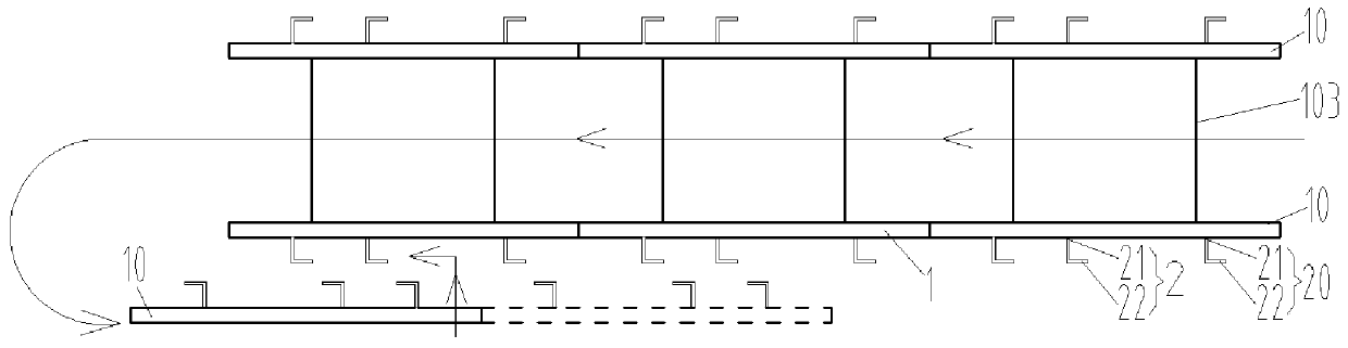 Construction method of cross-button underground pipe gallery