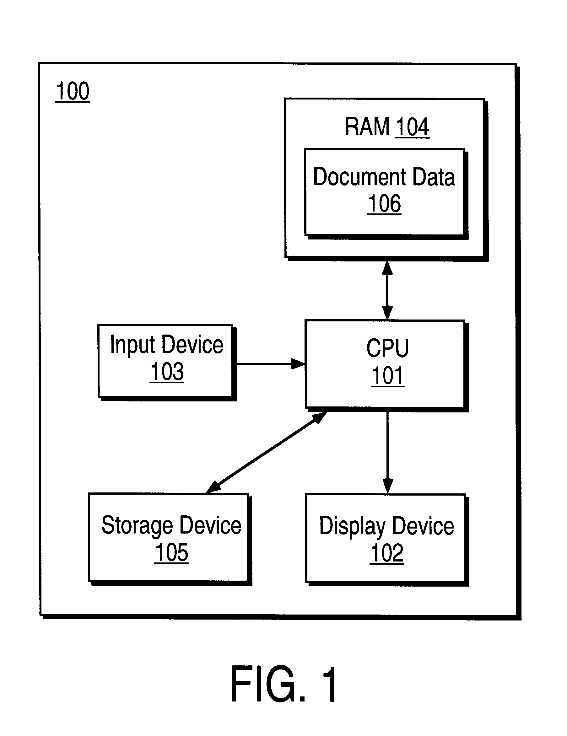 System and method for displaying a current value of a cell of a document