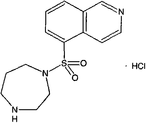 Drug composition containing hydroxyfasudil compound