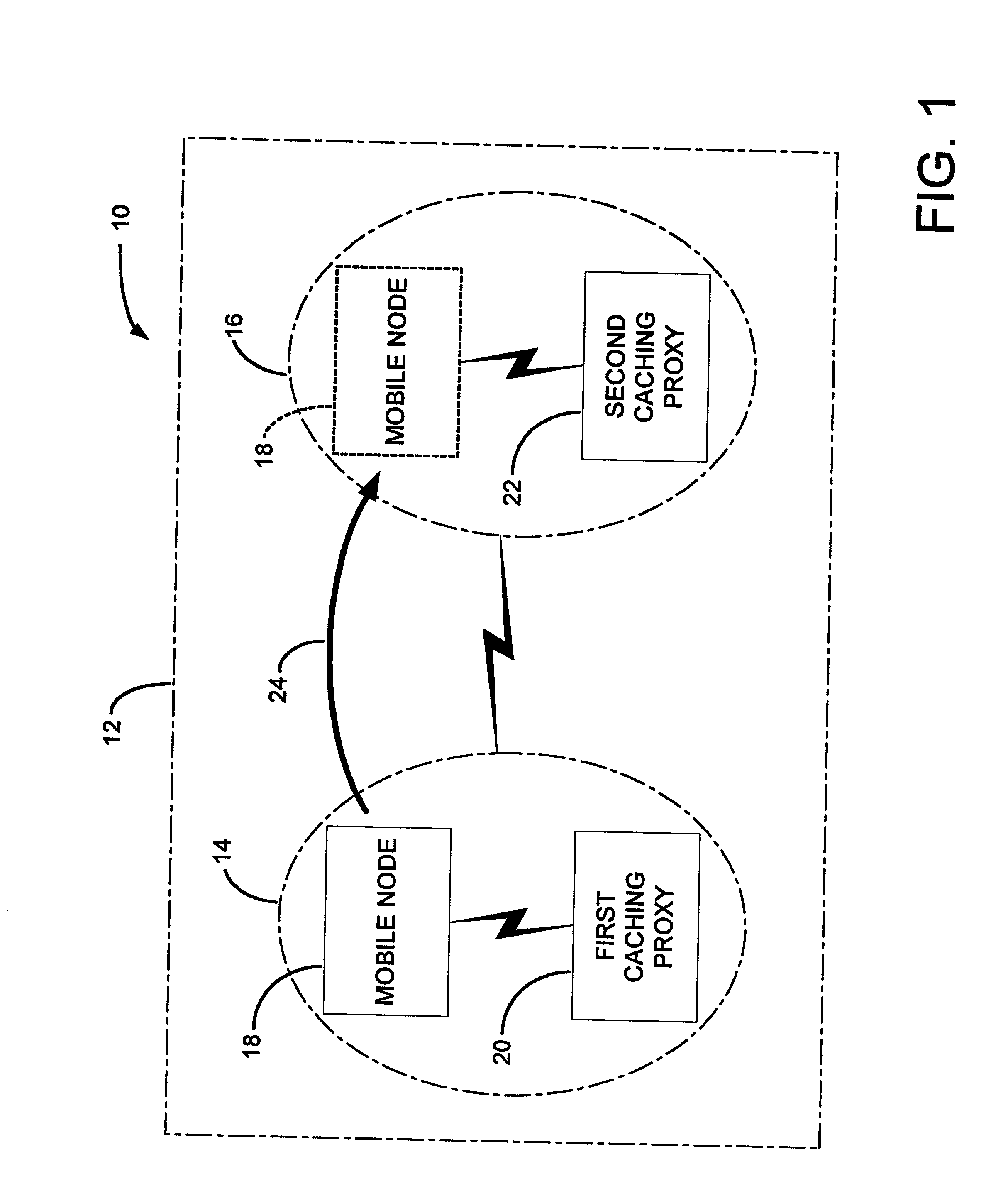 System for management of cacheable streaming content in a packet based communication network with mobile hosts