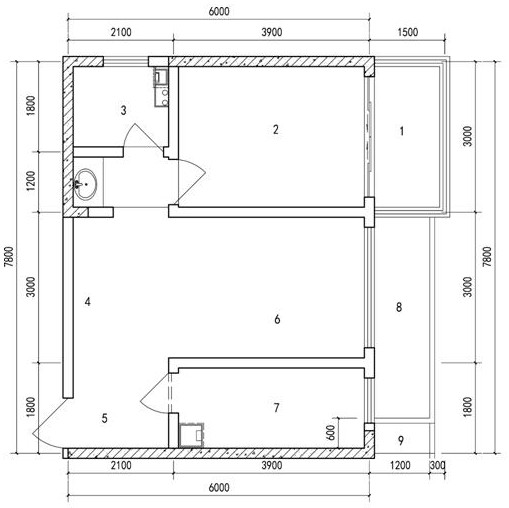 Corridor-style small-family residential building design method, the building and business format conversion method