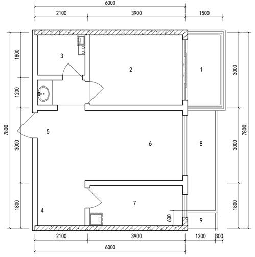 Corridor-style small-family residential building design method, the building and business format conversion method