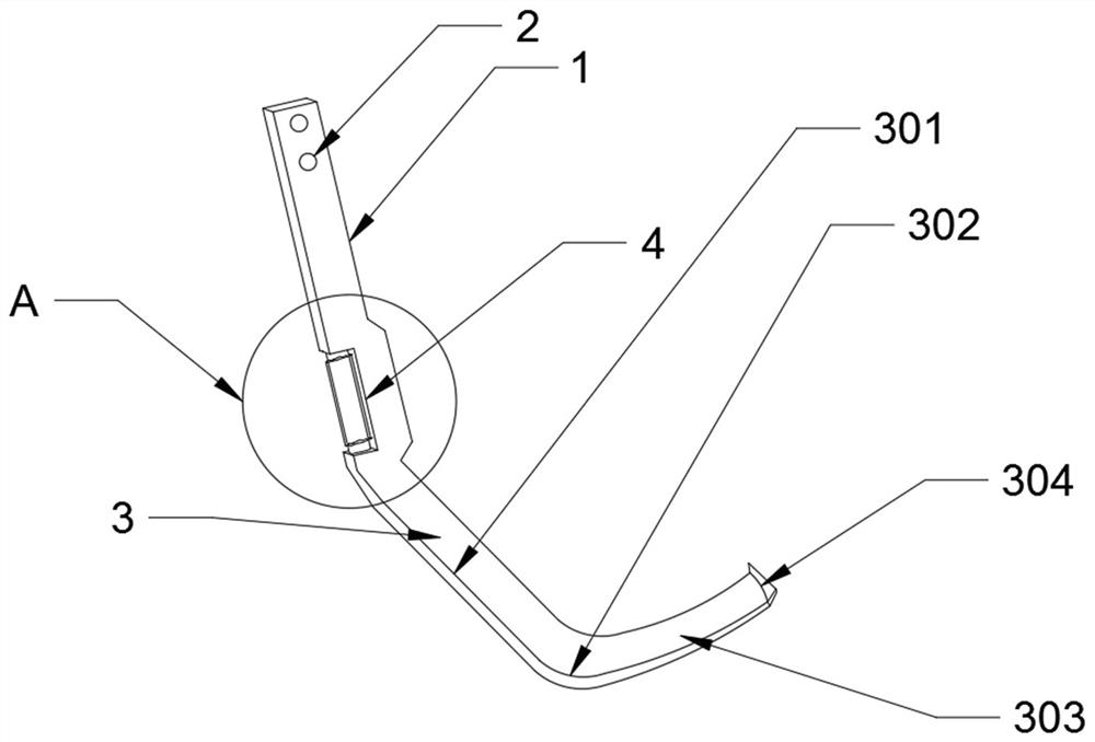 A rotary tiller with anti-breakage, anti-grass entanglement and high soil-turning efficiency