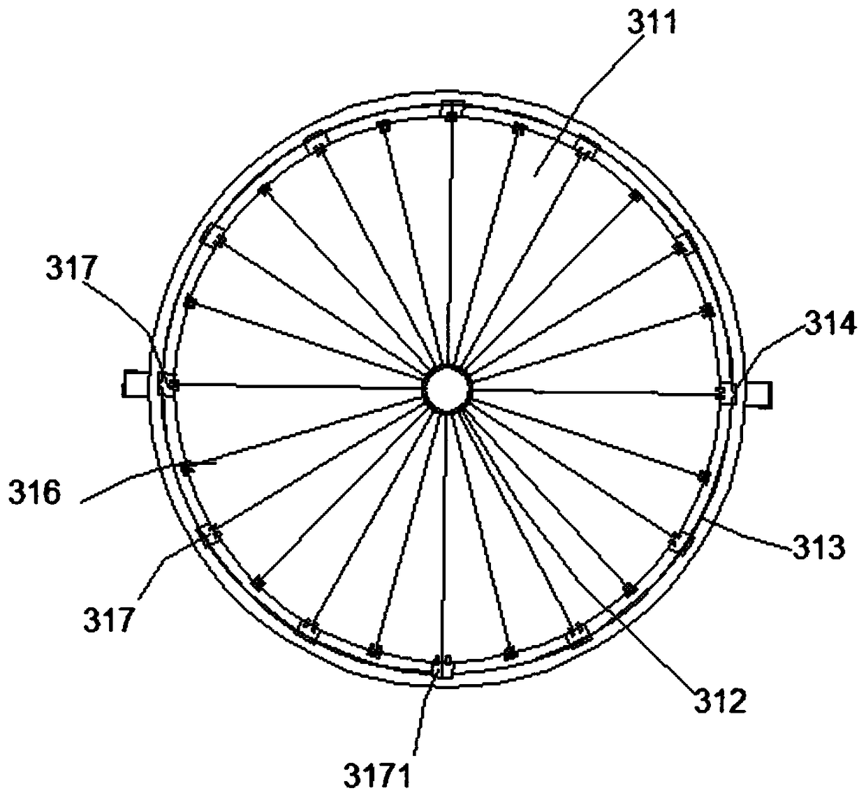 A sewage separation and environmental protection treatment device