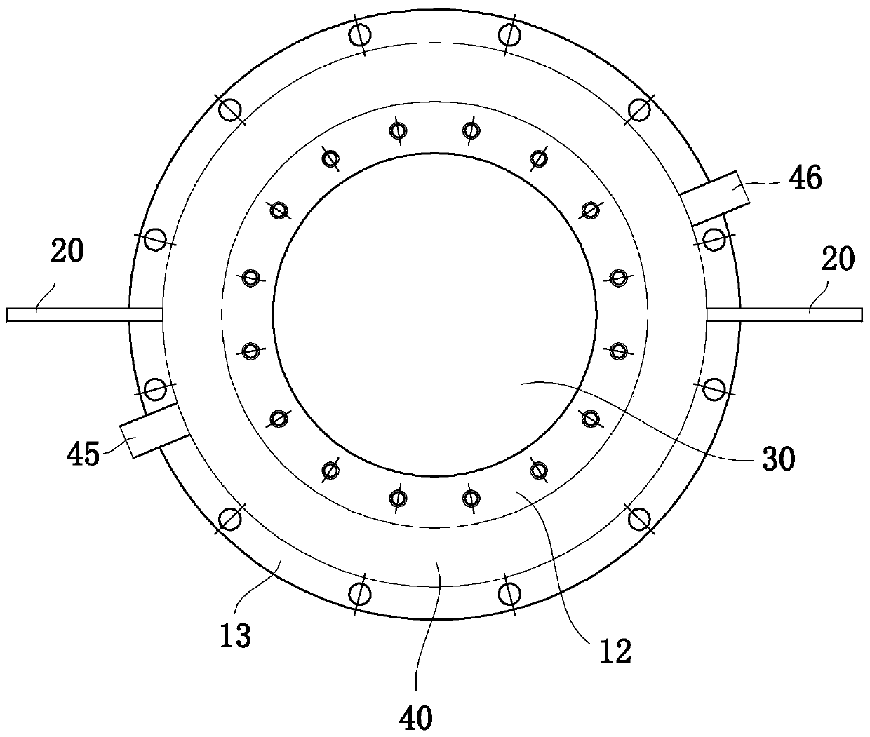 Microwave plasma reactor used for manufacturing monocrystal diamond and diffusion device thereof