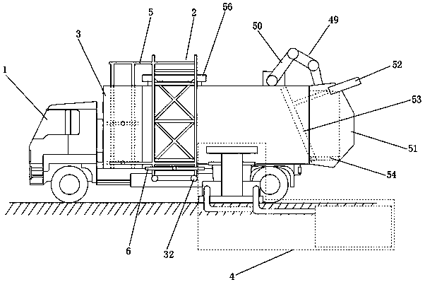 Garbage can cleaning system with complete functions and using method of system