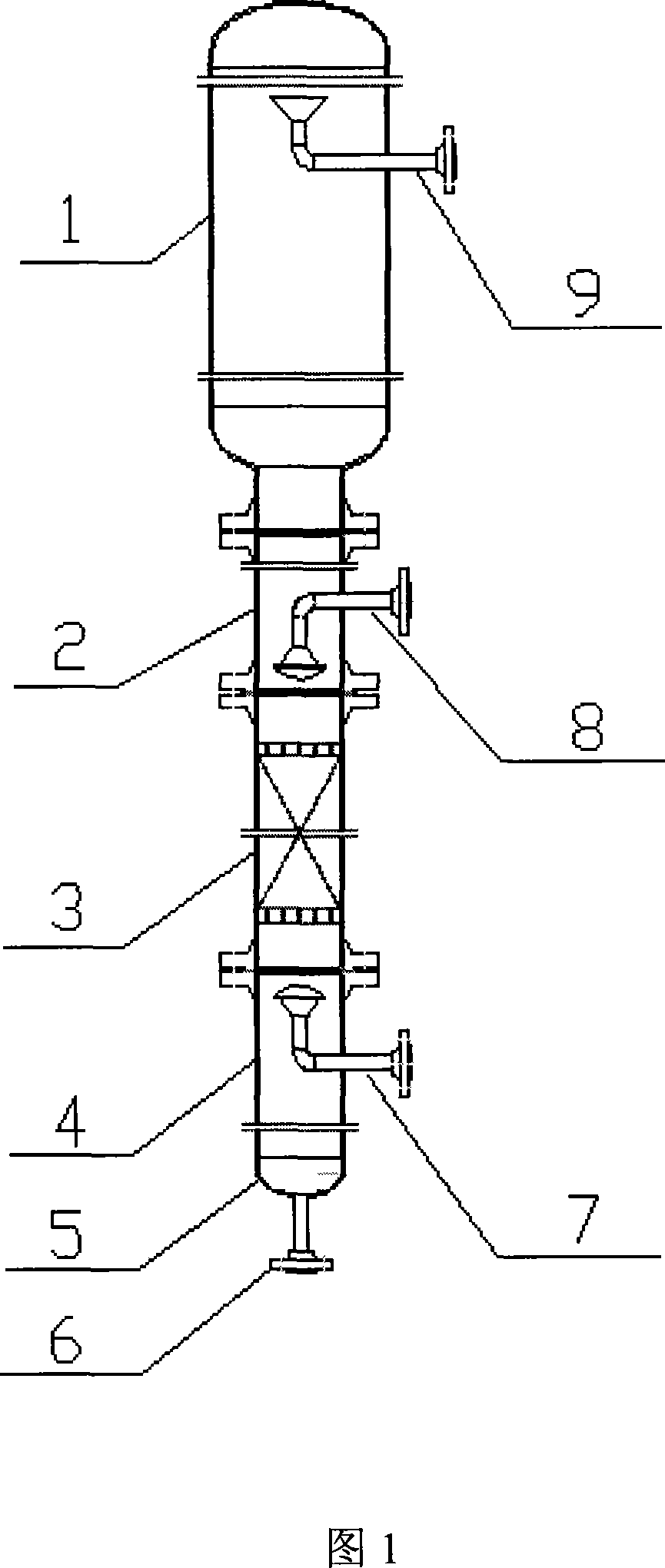 Composite filler tower for extracting oil-water system