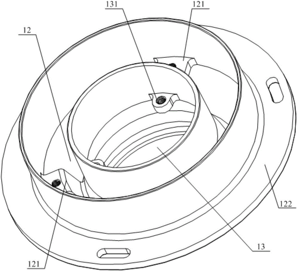 Wall-mounted furnace and coaxial smoke pipe connector assembly thereof