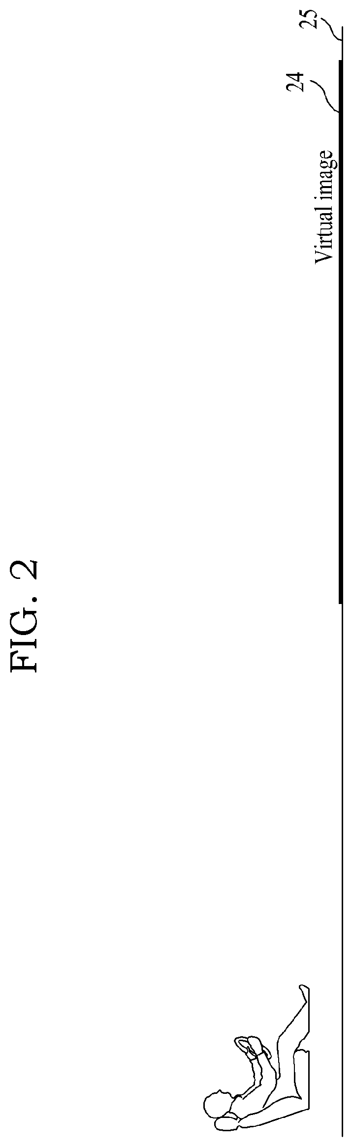 Three-dimensional augmented reality head-up display for positioning virtual image on ground by means of windshield reflection method