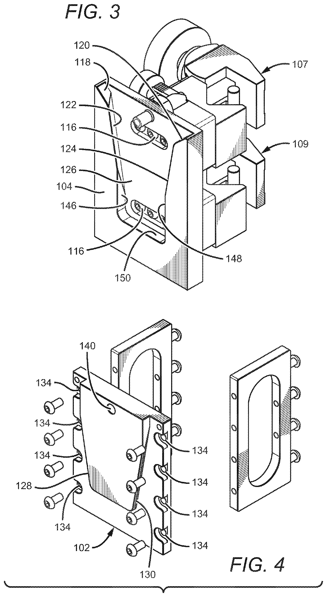 V-shaped coupling system