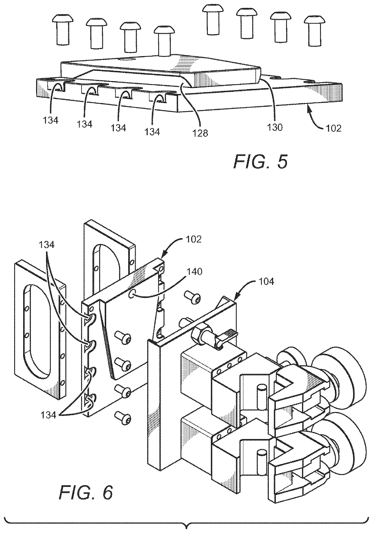 V-shaped coupling system