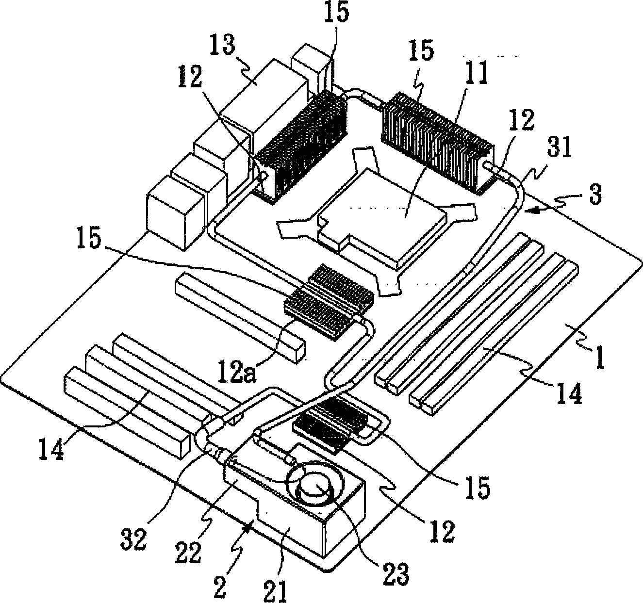 Radiator of printed circuit board