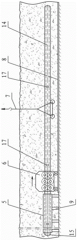 An installation method of steel-plastic composite pipeline for oil field gathering and transportation