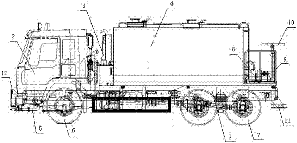 Overall automatic loading and unloading watering equipment