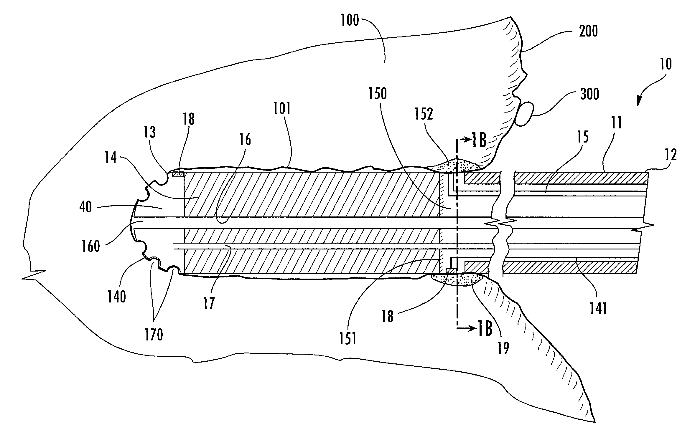 Fluid flowing device and method for tissue diagnosis or therapy