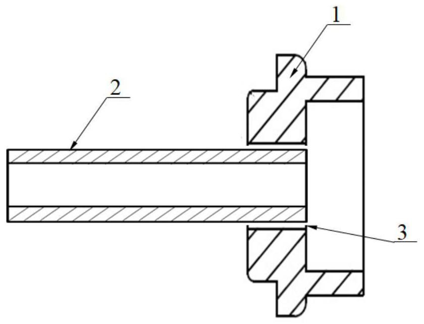 Welding method for air exhaust adapter and air exhaust pipe of miniature fission chamber