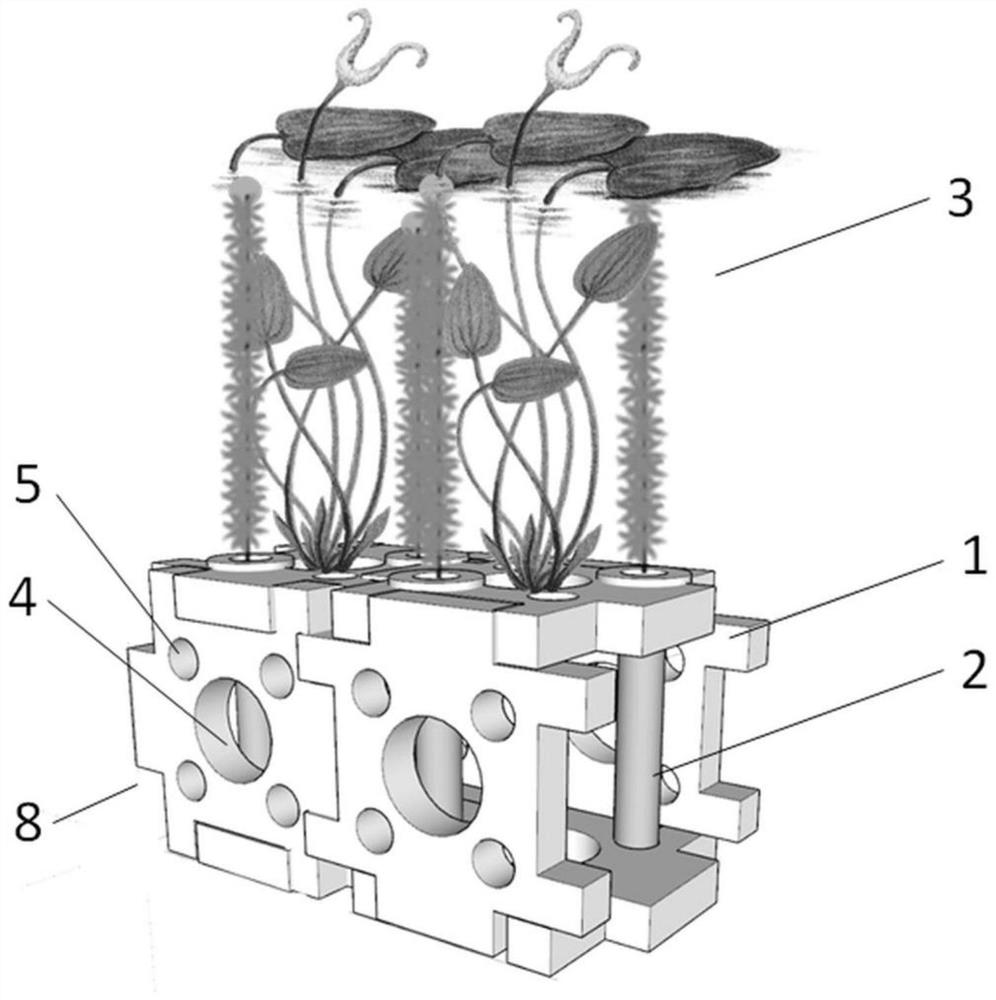 Assembly type artificial fish nest with purification function