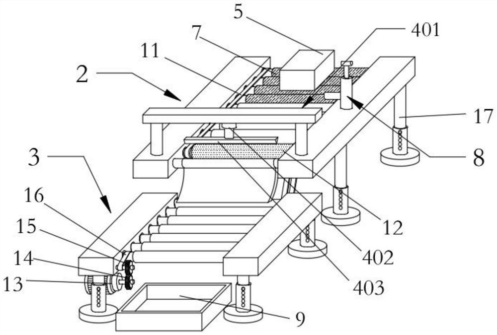 A flip packing device for lead-acid battery packaging