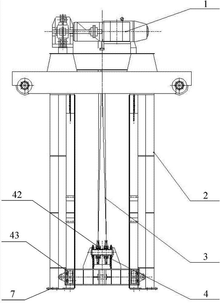 Lifting device for lifting transport vehicles