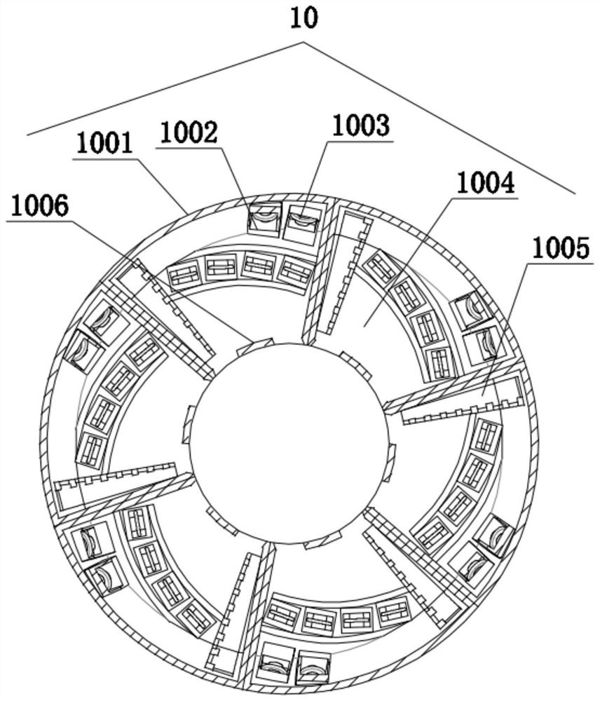 Vertical shaft shield tunneling machine and cutterhead system thereof