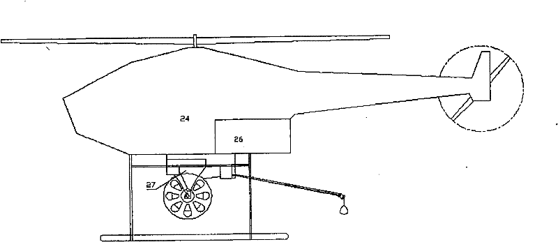 Uncoiling method and system for guide rope of electric power of unmanned helicopter