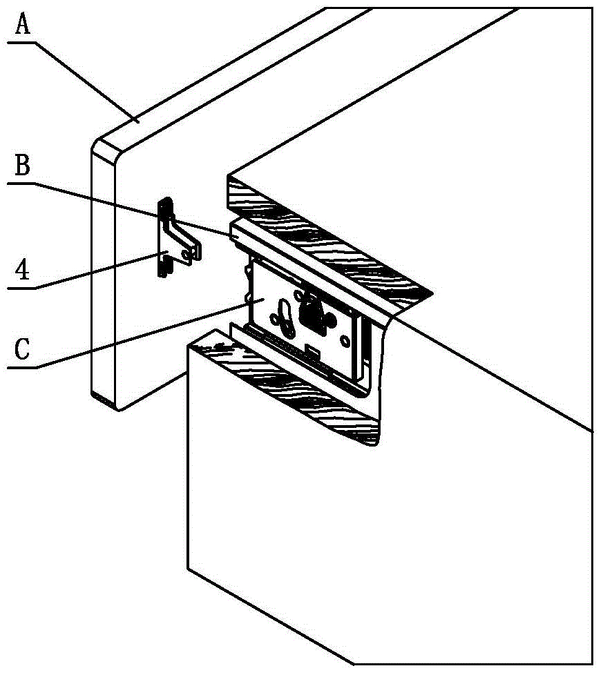 Detachment and installation adjusting device for drawer surface plate