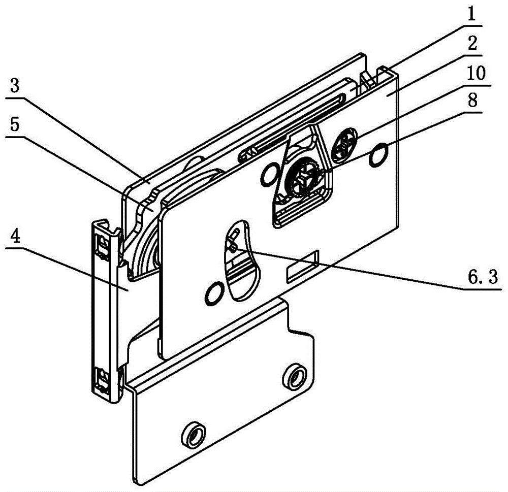 Detachment and installation adjusting device for drawer surface plate