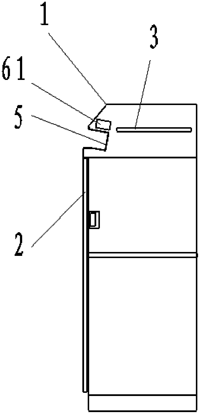 Cabinet for material transfer