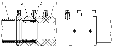 A double-sided electric fusion pipe fitting for composite pipe and its connection method