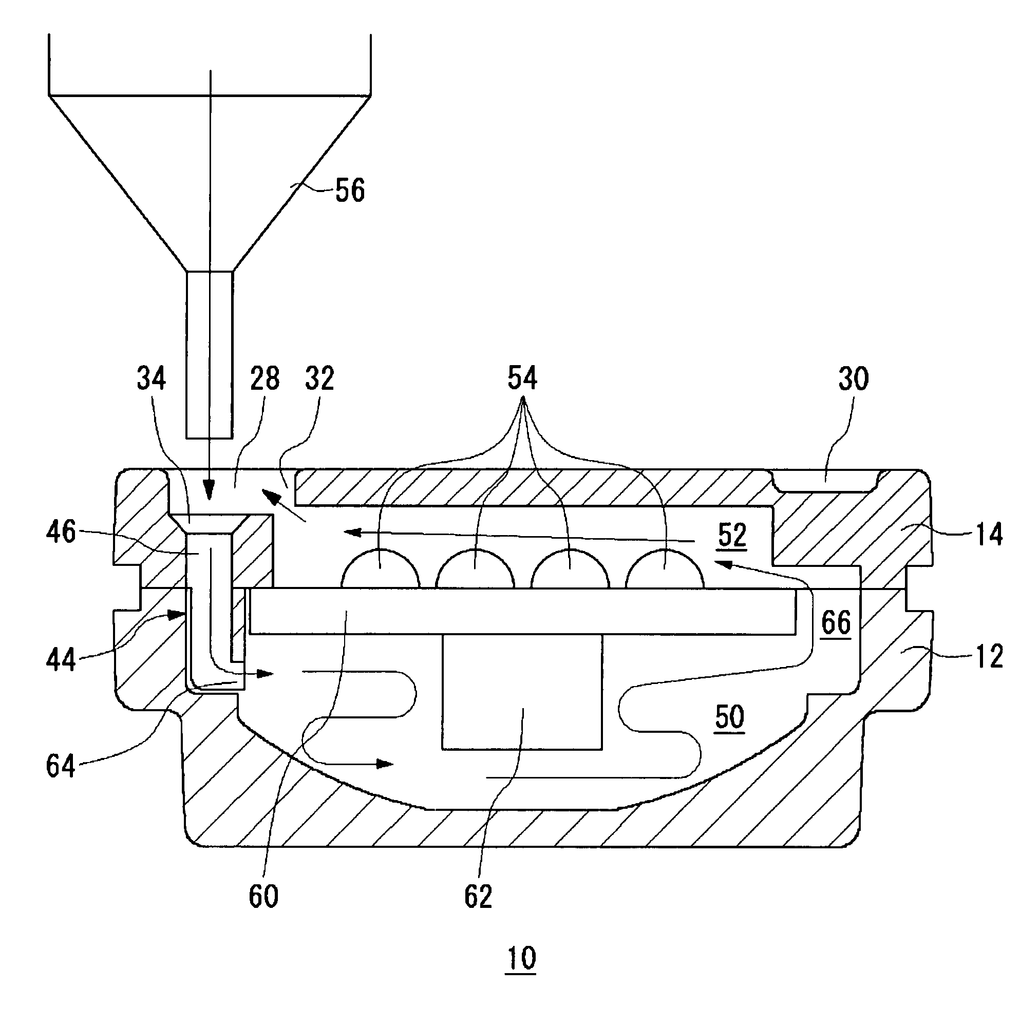 Silicone-filled casing for use with light-emitting unit and method of manufacturing the light-emitting unit