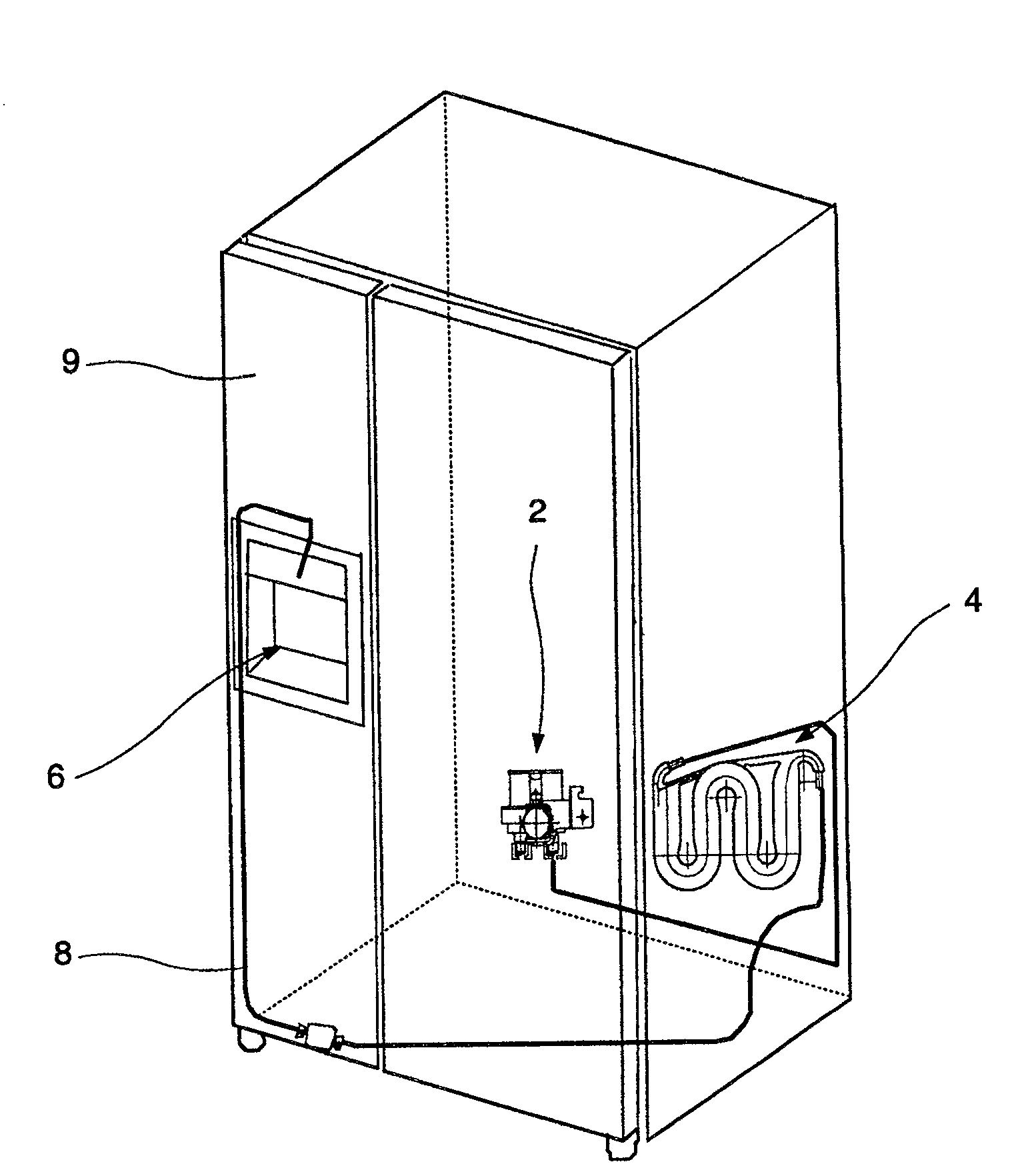 Water tank for refrigerator