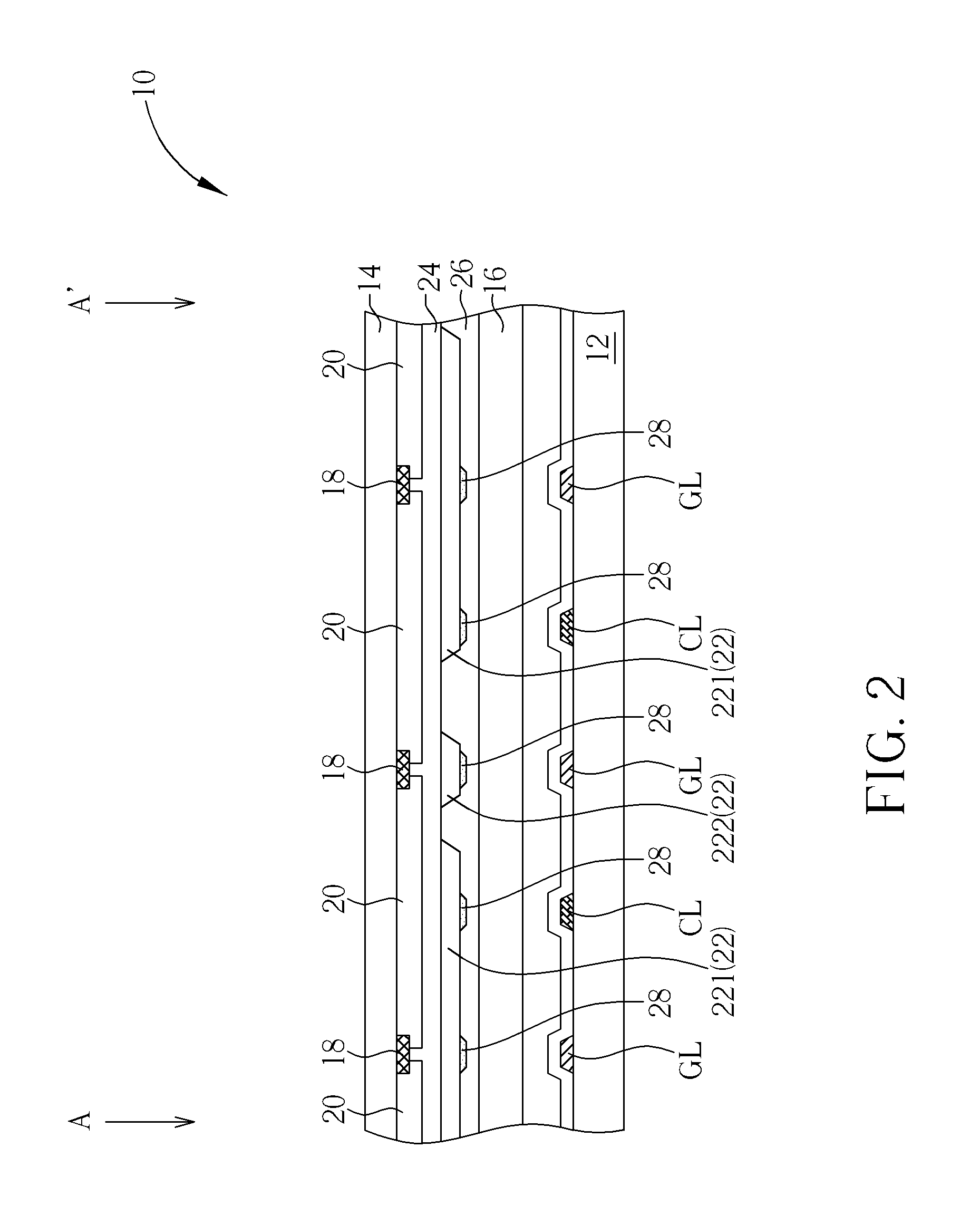 Capacitive touch display panel