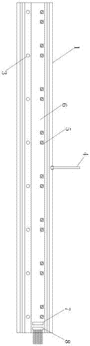 A rake structure thermal flow field measurement device