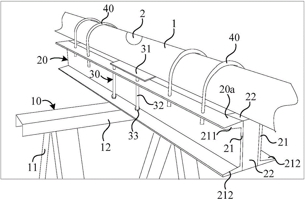 Device and method for preventing welding deformation of pipelines in nuclear power plant