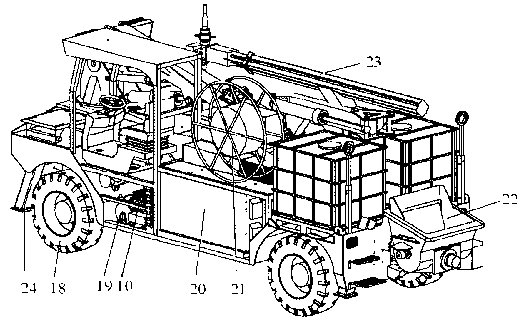 Control system and self-travelling type construction machinery with same