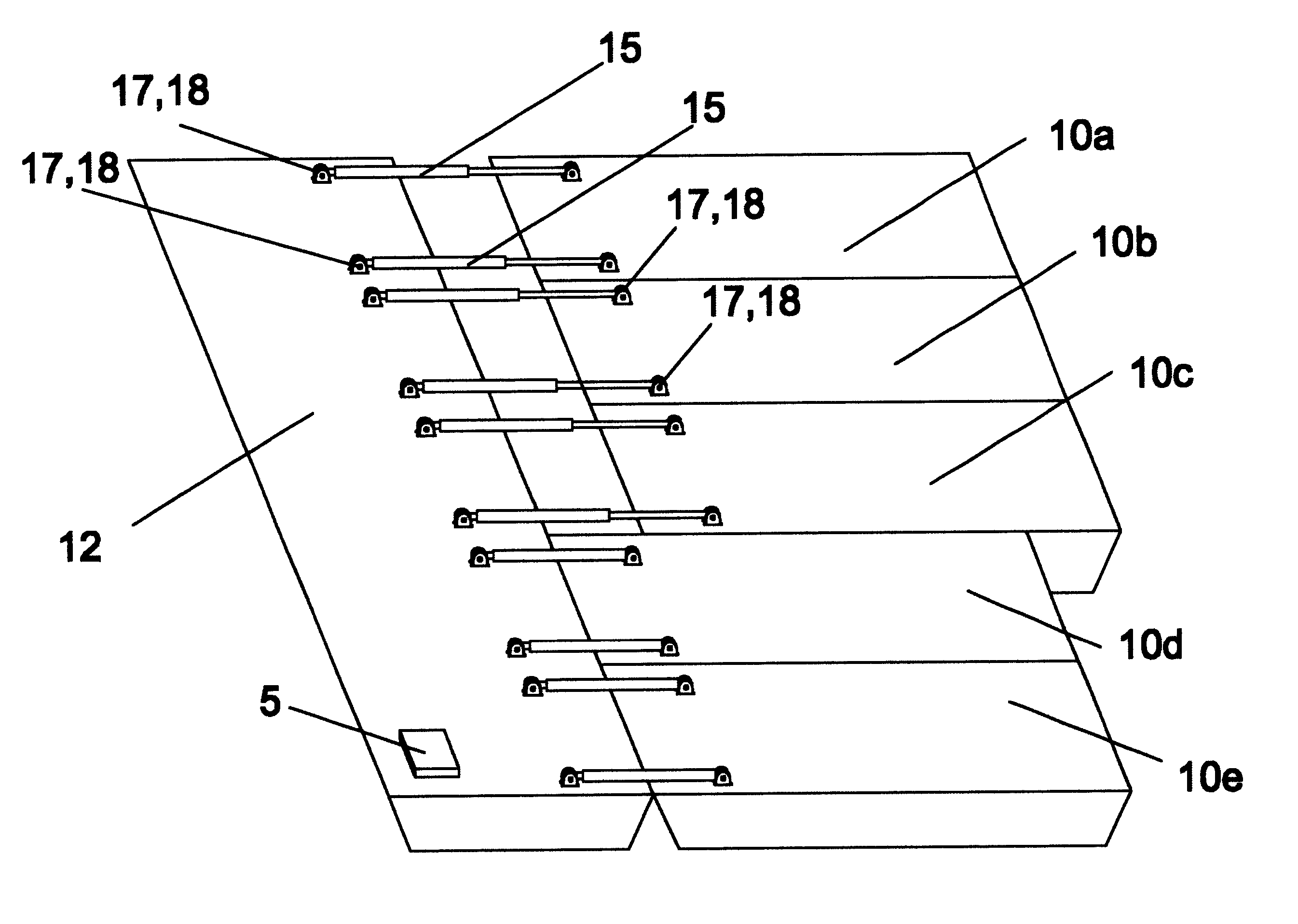 Self advancing mining sled