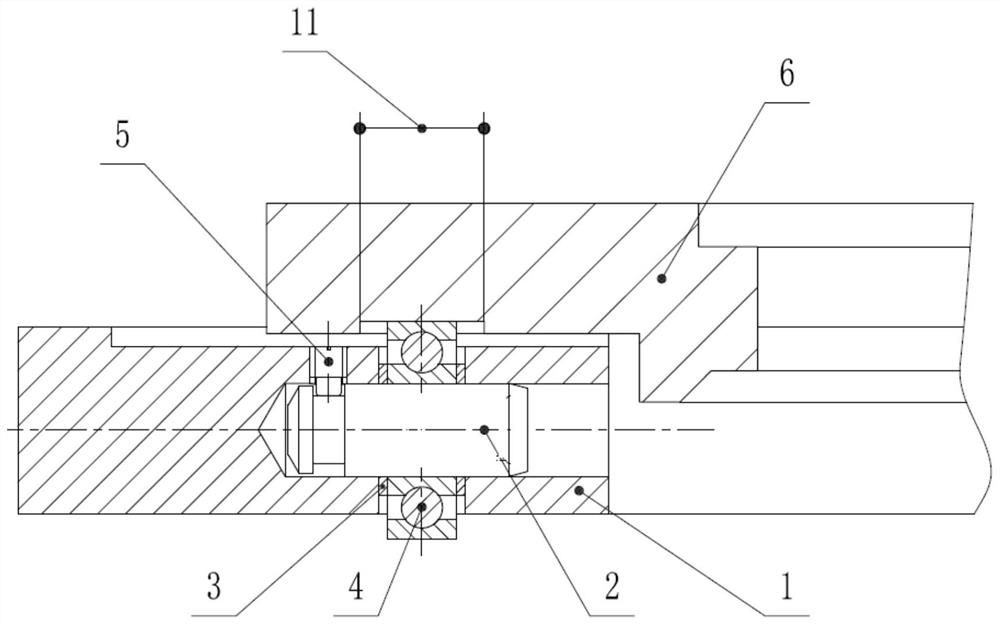 Motor intermediate shaft turning tooling device