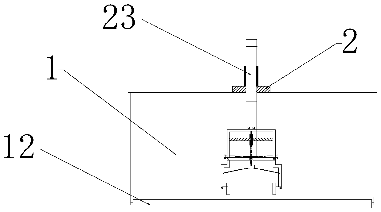 A mechanical arm for handcart cargo loading and unloading
