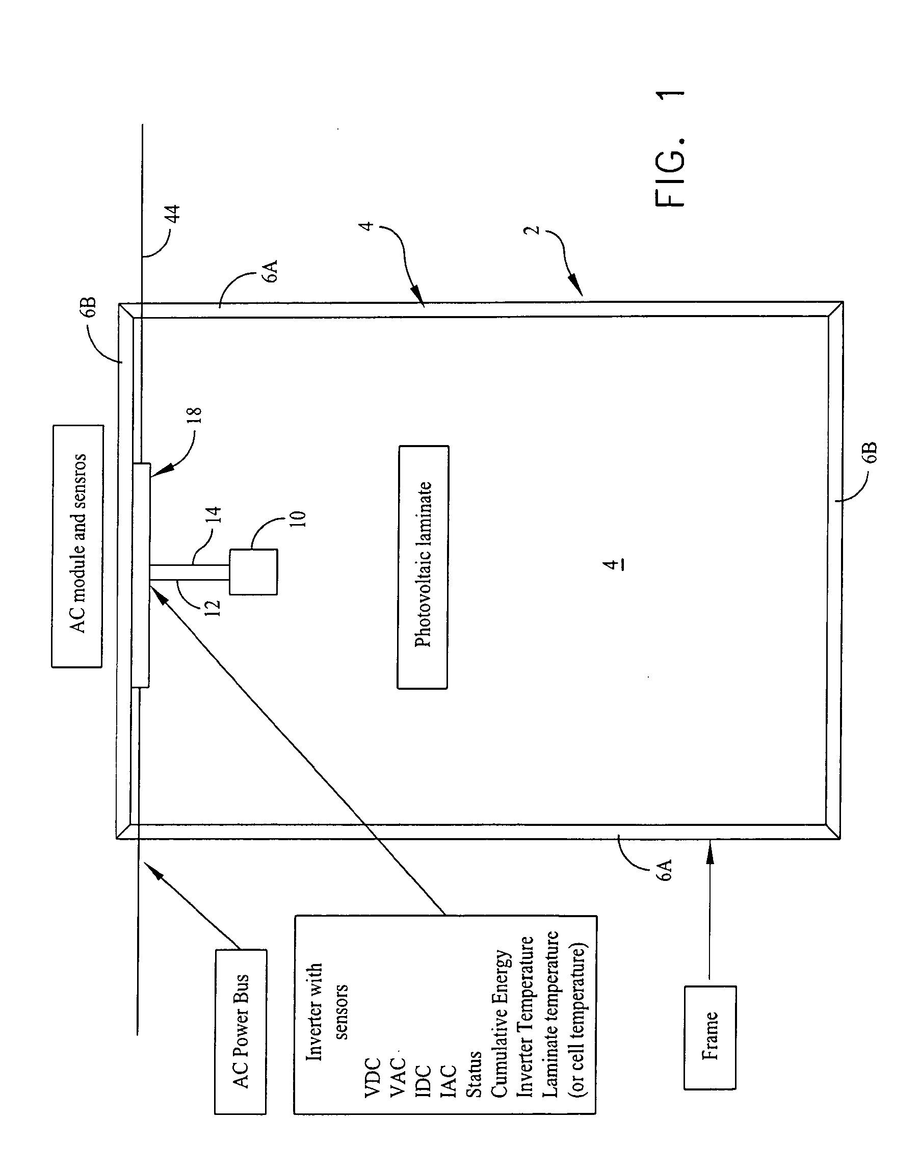 Data acquisition apparatus and methodology for self-diagnosing of AC modules